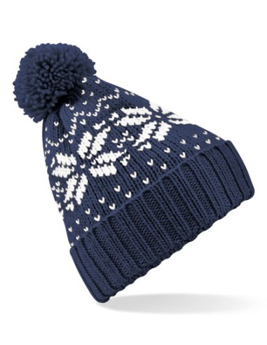 BEE-B456-Fair Isle Snowstar® Beanie